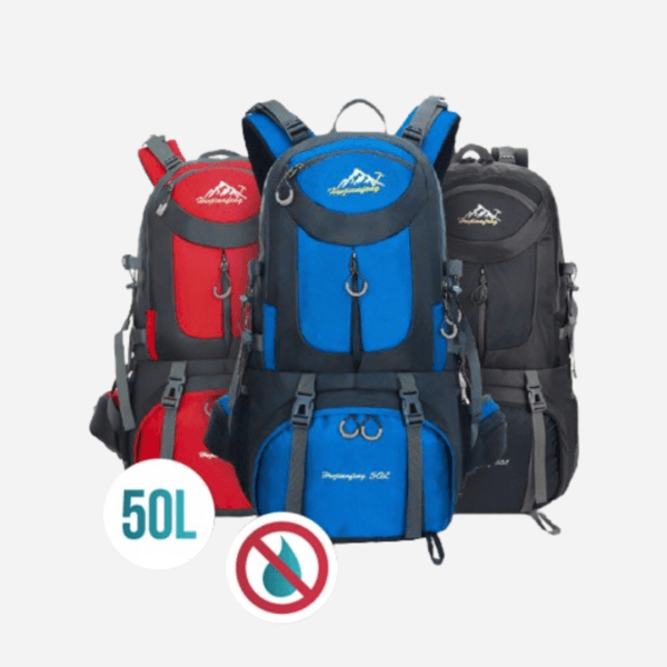 Sac à Dos de Randonnée 50L – Résistant, Confortable, Imperméable