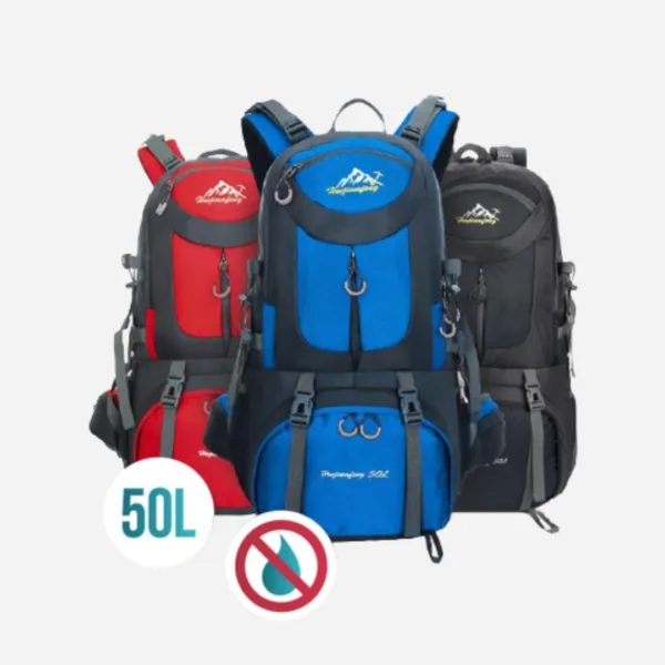 Sac à Dos de Randonnée 50L – Résistant, Confortable, Imperméable