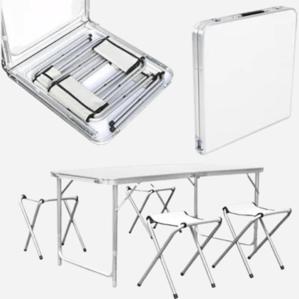 Table pliante + 4 chaises – Image 2