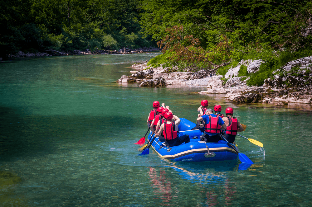 Rafting en équipe